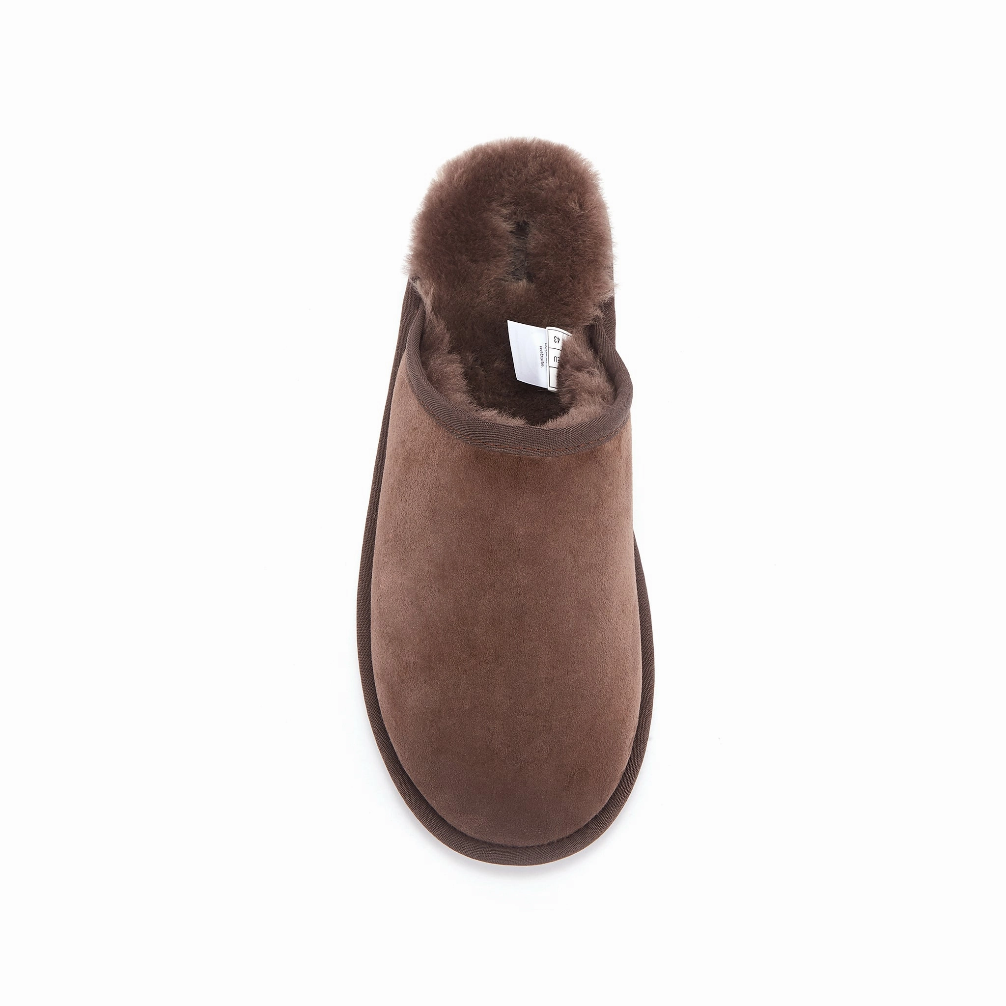 Slippers Heels MENS MOOL BURNT