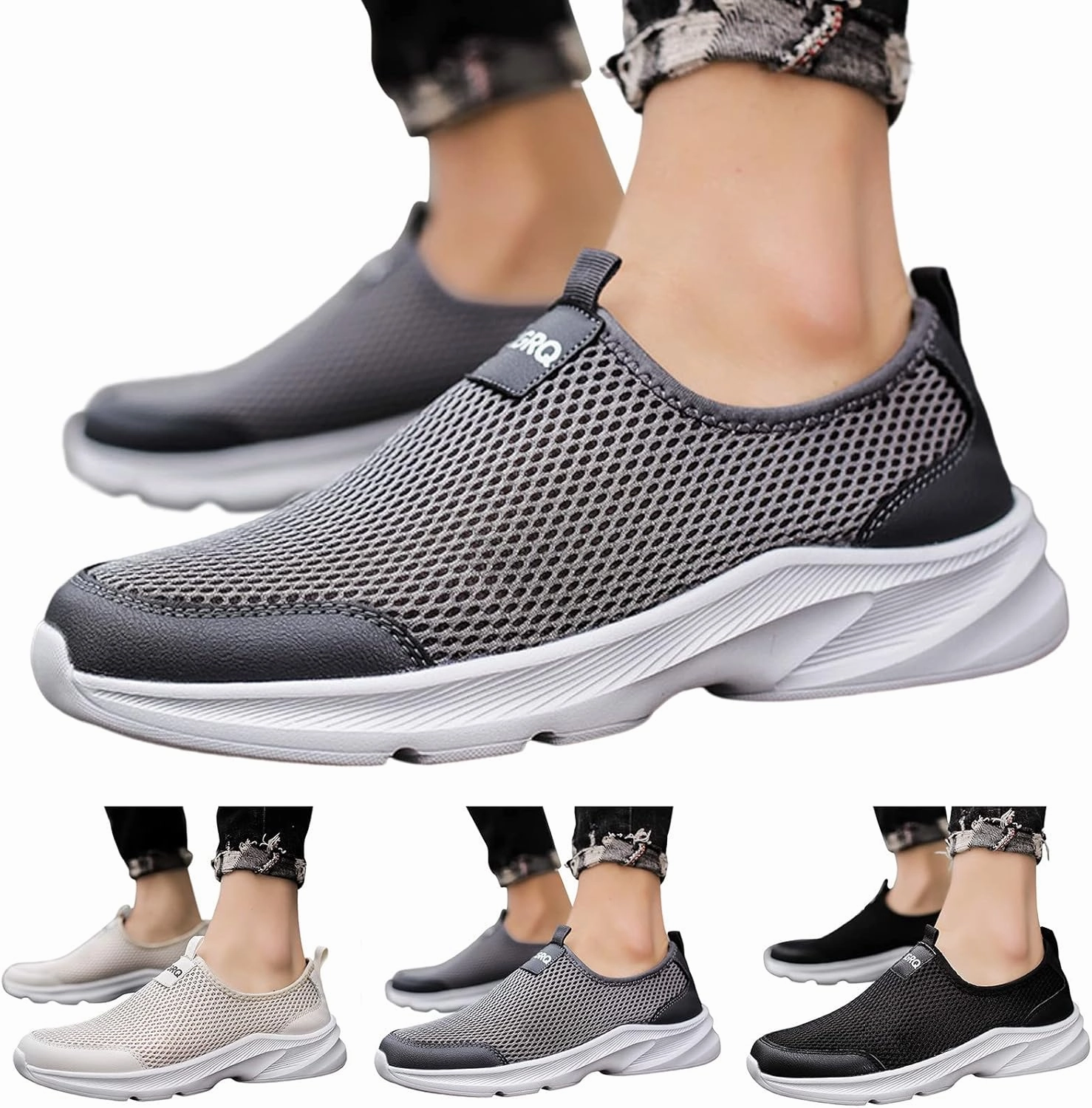 Sneakers Fall Mens Slip on Shoes Men's Sneakers Slip on Shoe for Men Shoe for Men Comfortable Athletic Gym Sneaker