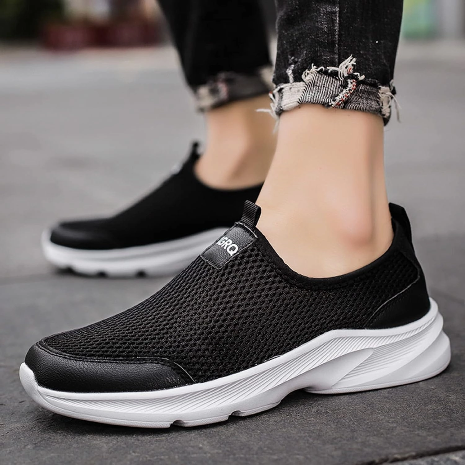 Mens Slip on Shoes Men's Sneakers Slip on Shoe for Men Shoe for Men Comfortable Athletic Gym Sneaker Melo Sneakers