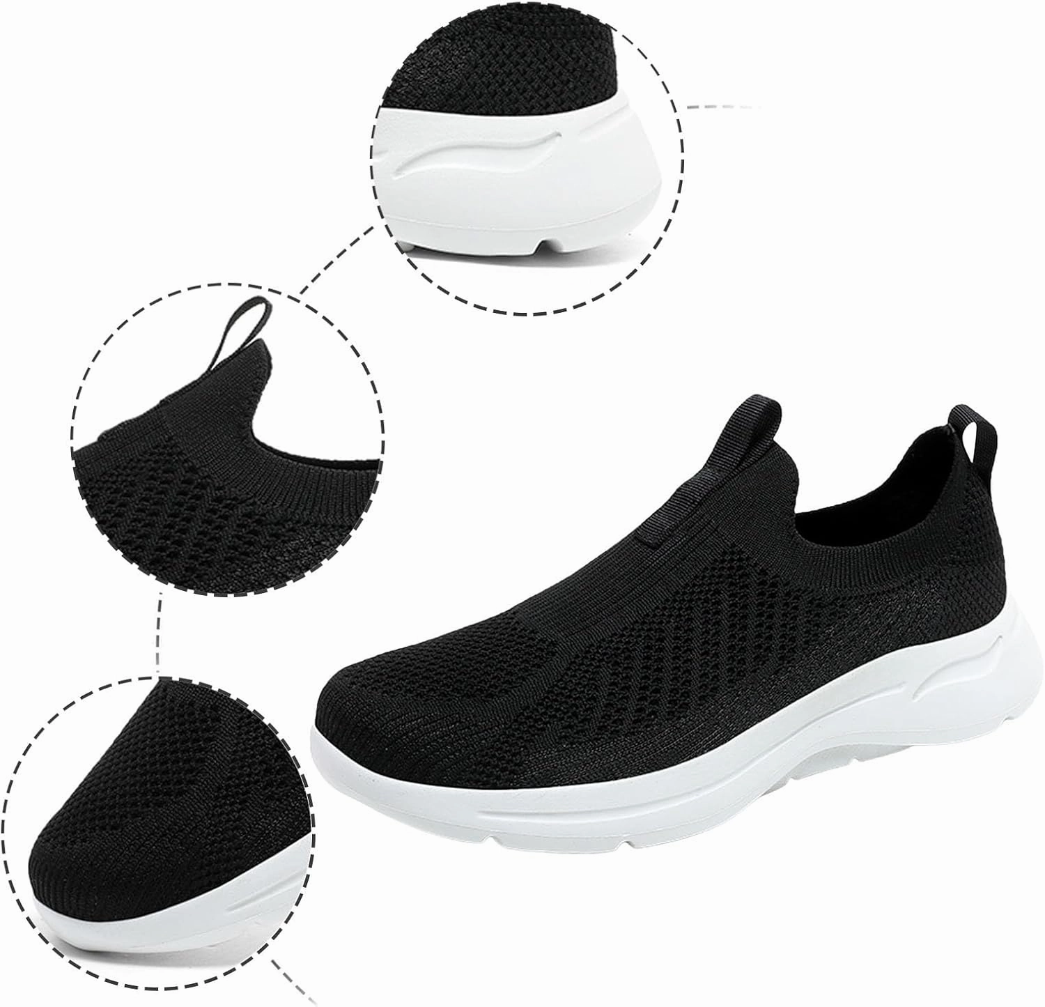 Pony Shoes Sneakers Mens Slip on Shoes Mens Tennis Shoes Tennis Shoe for Men Walking Shoe for Men Lightweight Comfortable Sneaker