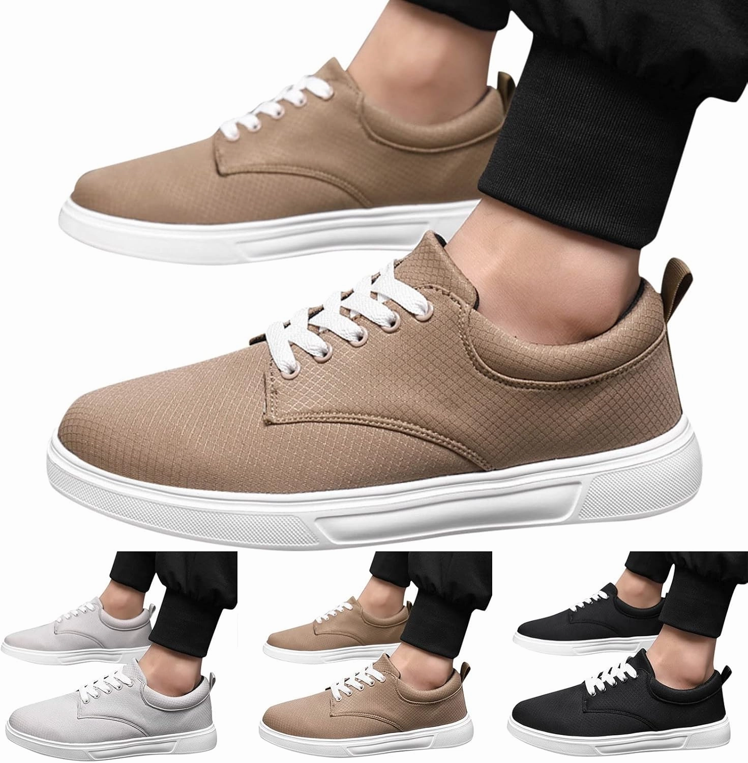 Texans Sneakers Mens Slip on Shoes Mens Walking Shoes Slip on Shoe for Men Shoe for Men Lightweight Comfortable Sneaker