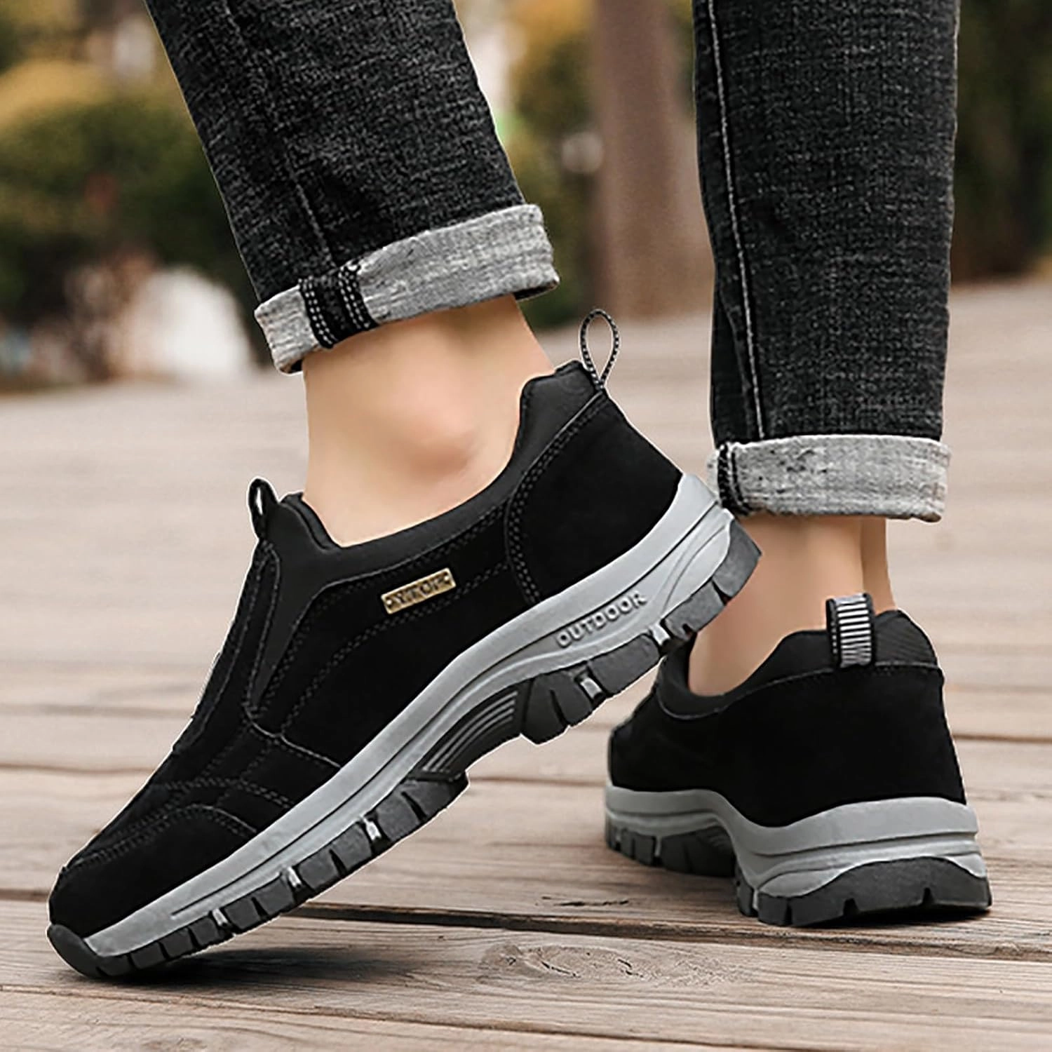70s Sneakers Mens Sports Shoes Men Hiking Shoes Outdoor Mens Slip on Walking Shoes Non Slip Lightweight Athletic Tennis Running Shoes