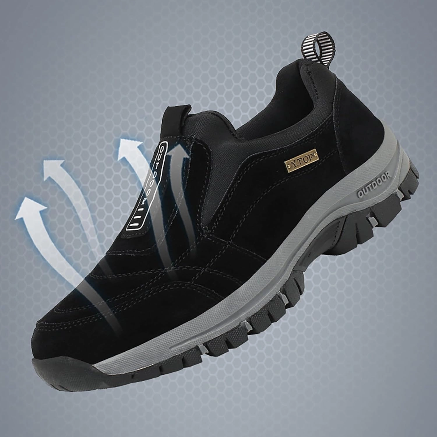 Sneakers 2025 Mens Sports Shoes Men Hiking Shoes Outdoor Mens Slip on Walking Shoes Non Slip Lightweight Athletic Tennis Running Shoes