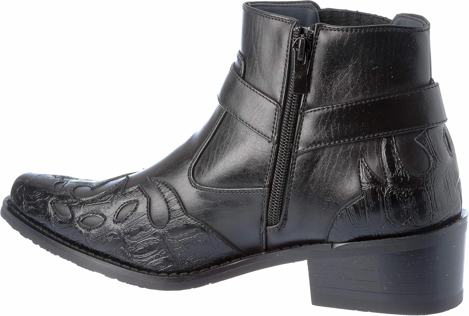 Mens Western Style Cow-Boy Boots Dress-Shoes western11 Slouch Ankle Boots