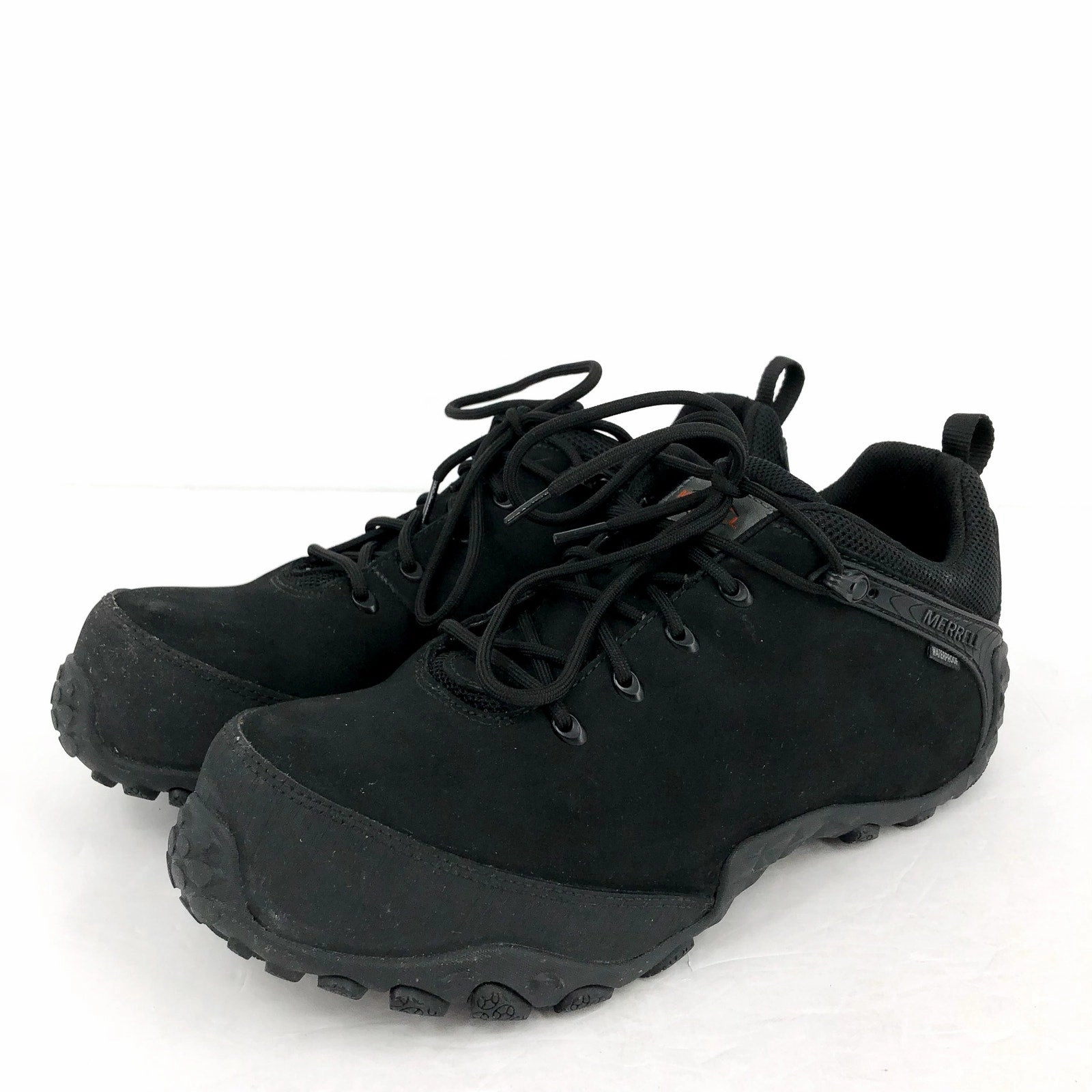 Merrell Mens Chameleon Flux CF Work Sneaker US 11.5 M Black CT Waterproof NIB Cushion Hiking Shoes