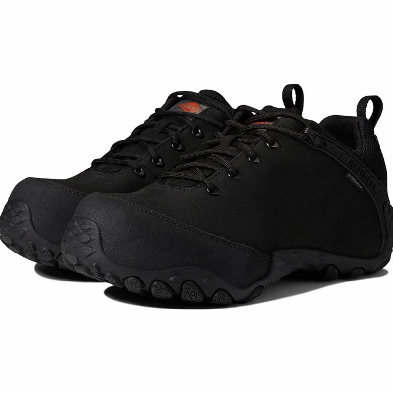 Hiking Shoes Waterproof Merrell Mens Chameleon Flux CF Work Sneaker US 11.5 M Black CT Waterproof NIB