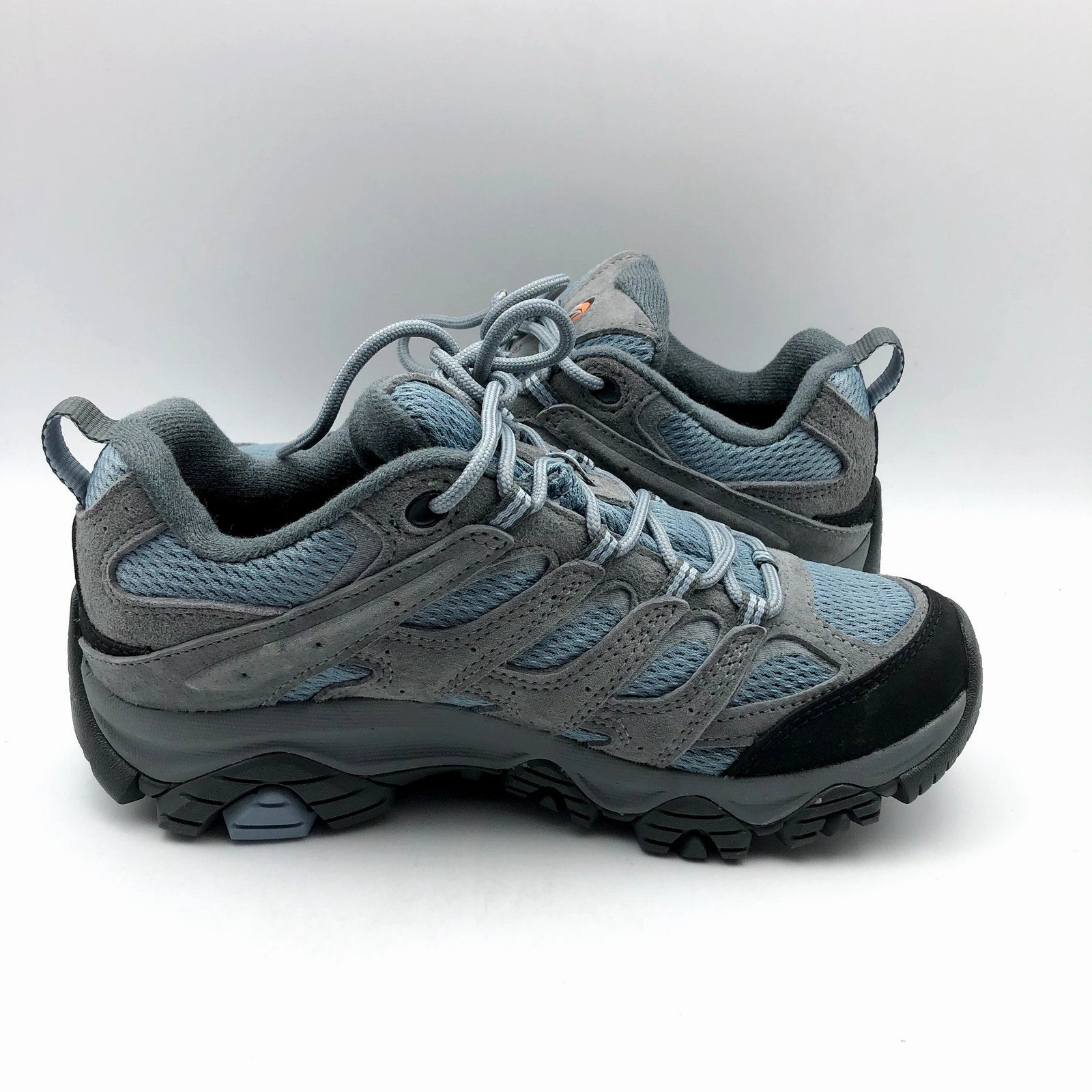 Hiking Shoes Miami Merrell Womens Moab 3 Hiking Sneaker US 6.5 EU 37 Blue Grey Suede Waterproof NIB