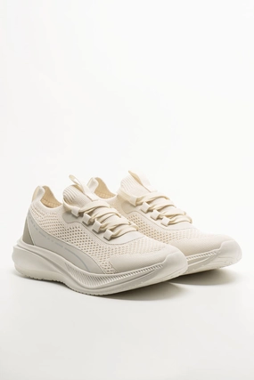 Mesh Lace Up Trainers Natural Paw Sneakers