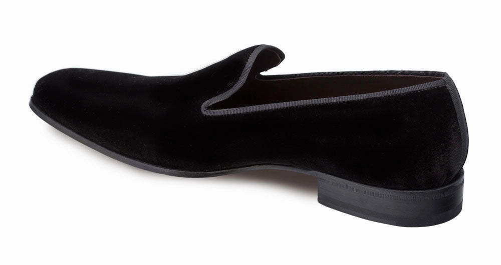 Slip On Comfy Cush Mezlan Lublin Formal Loafer Black