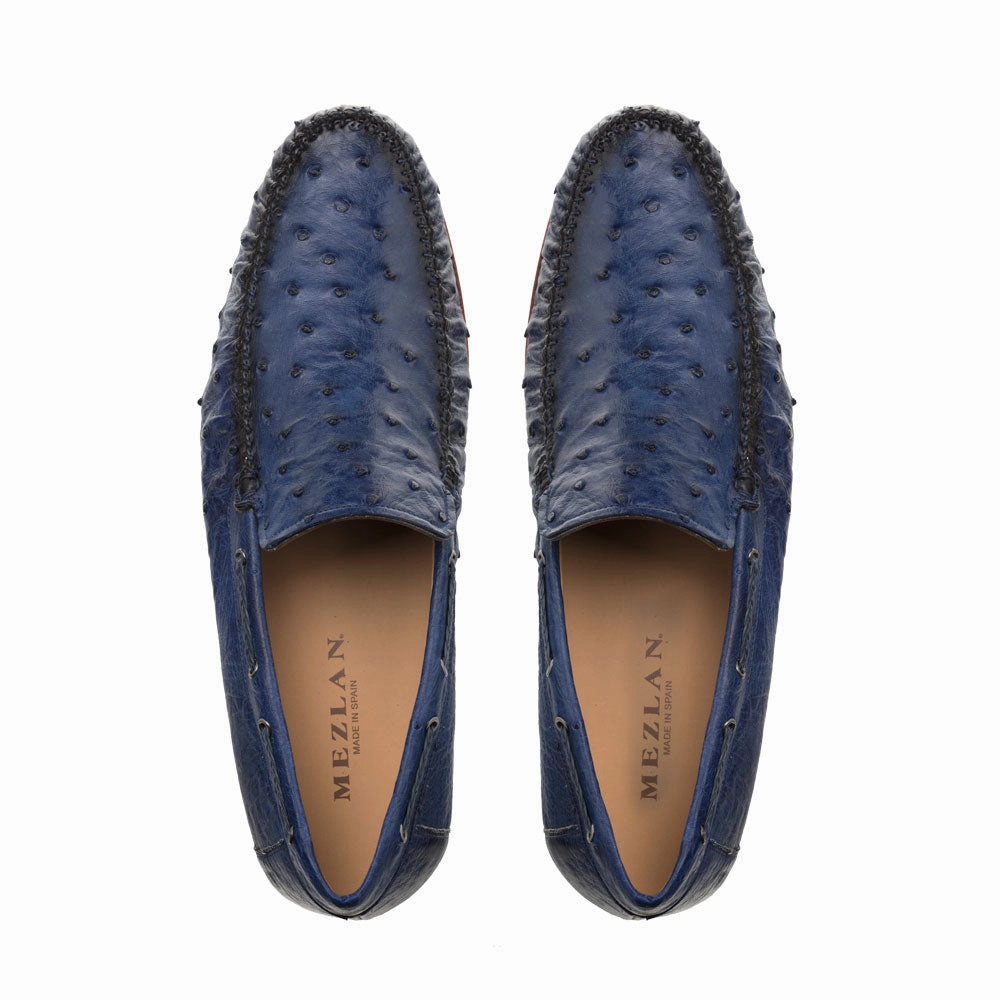Mezlan Ostrich Dress Moccasin Jeans Summer Slip Ons