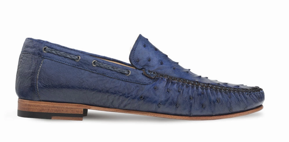 Mezlan Ostrich Dress Moccasin Jeans Slip Resistant Slip On Boots