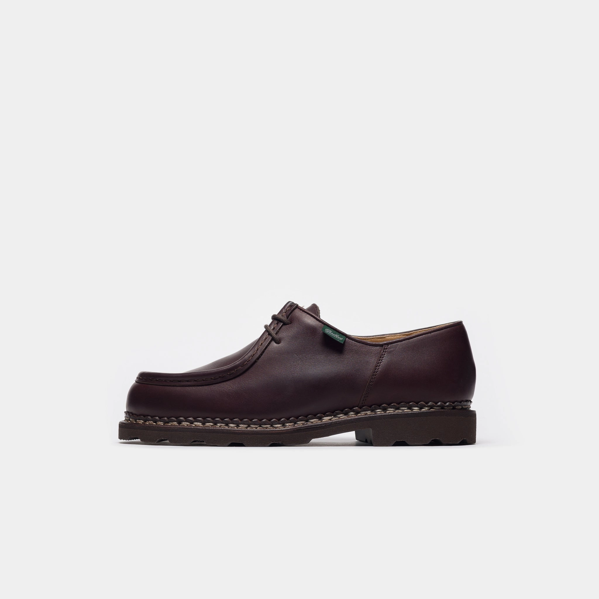 Michael Moc Lace-Up Shoe in Coffee Oxford Leather Dress Shoe