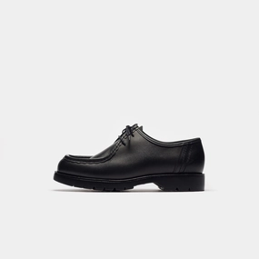 Padror Moc Toe Shoe in Noir Pants And Oxfords