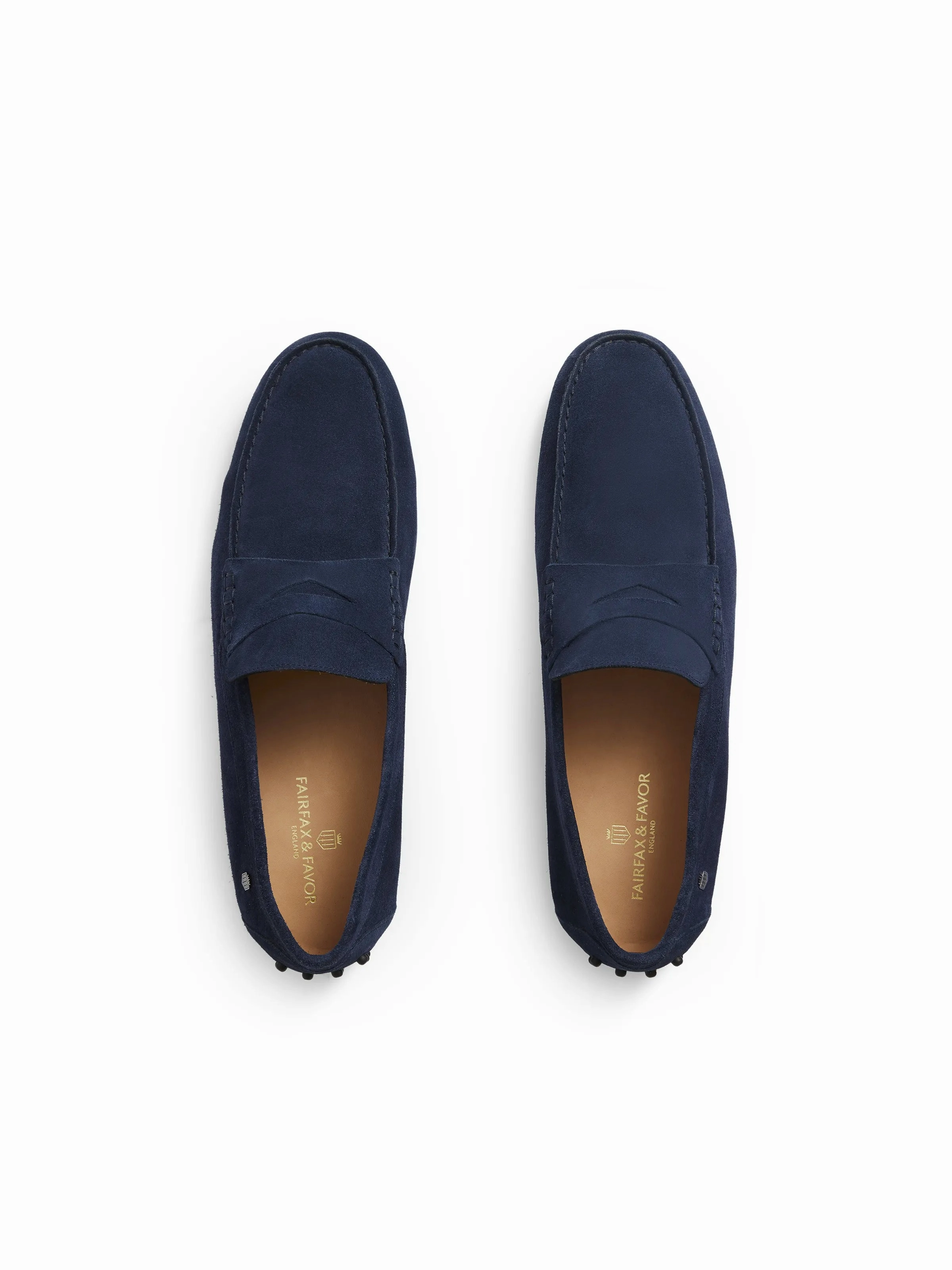 Bates Oxfords Monte Carlo Driver - Petrol Blue