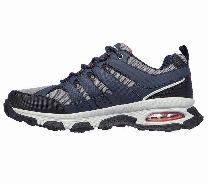 Men's Wide Fit Skechers 237214 Air Envoy Water Repellent outdoor Walking Sneakers - Navy/Grey Hiking Shoes Kansas City