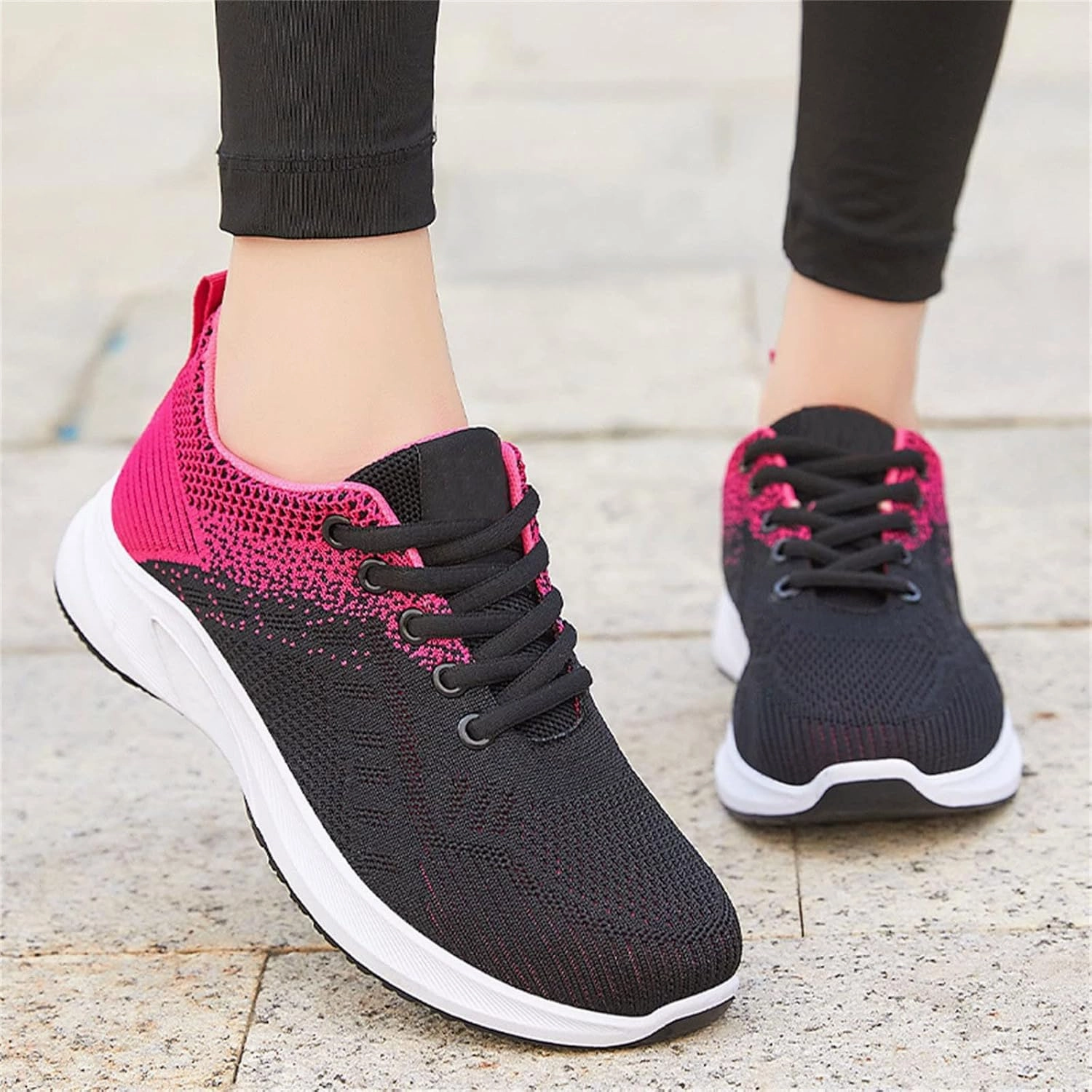 Smash Edge Sneakers Musabela Orthopedic Shoes for Women Comfortwear Ortho Shoes for Women Plantar Fasciitis Walking Tennis Shoe Arch Support Air Cushion Running Shoe Mesh Breathable Gym Work Fashion Stretch Sneakers
