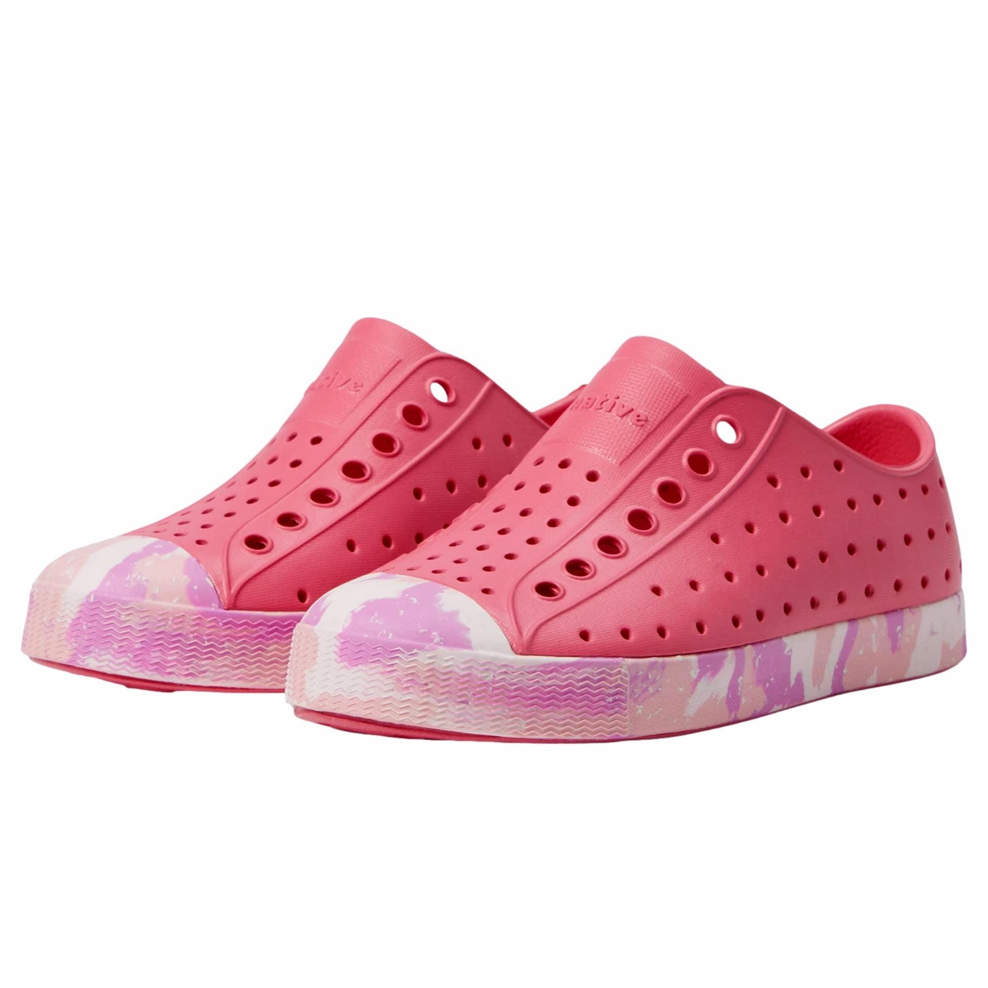 Native Shoes Jefferson Sugarlite Marbled Dazzle Pink / Winterberry Princess Marble  12111510-5711 Pre-School Targhee Iii Mid Waterproof Hiking