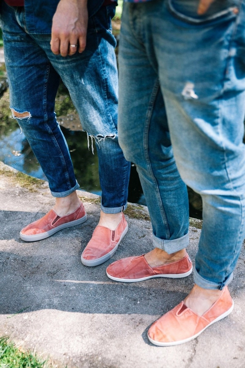 True Religion Slip Ons Natural World Men's Old Gazelle Black