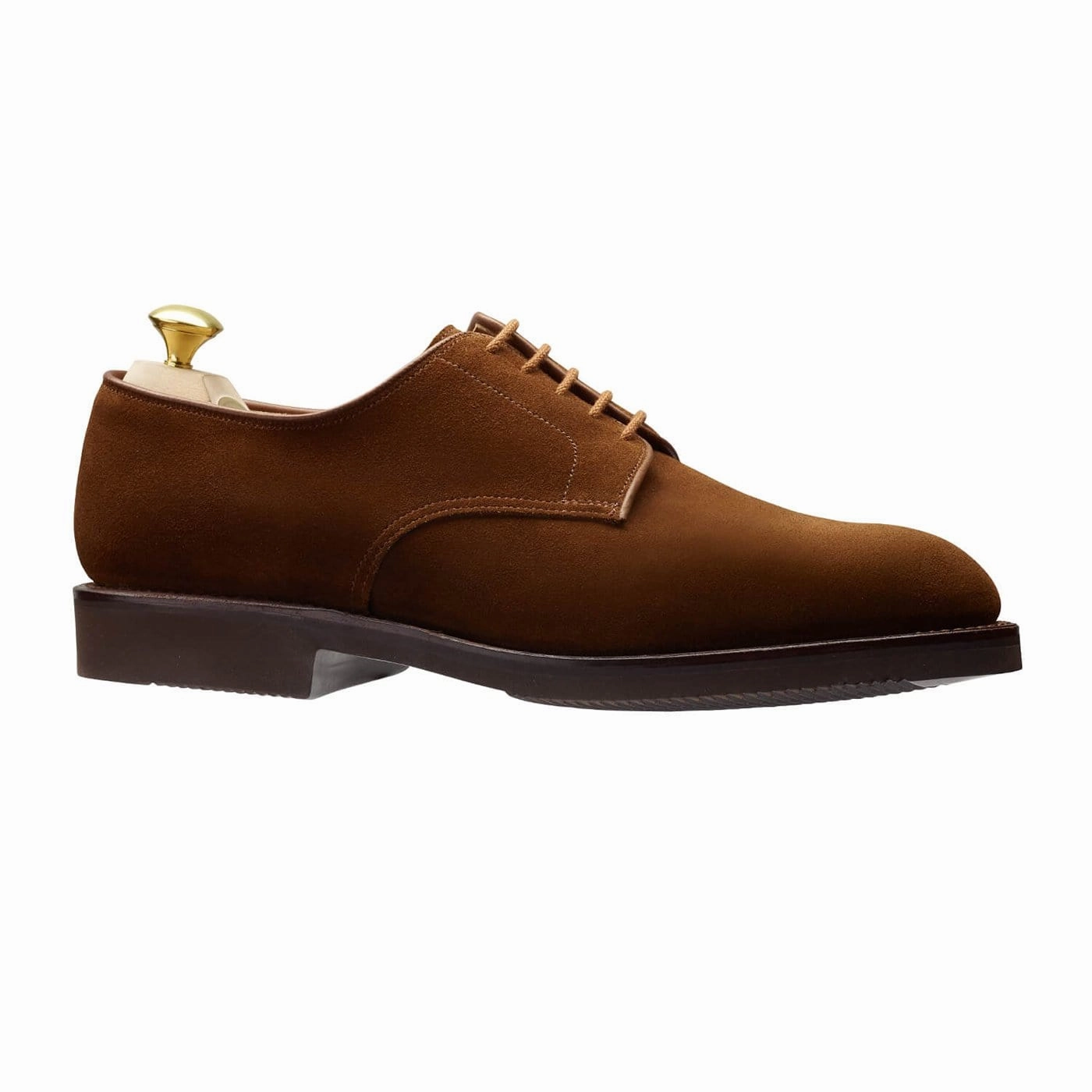 Lace Up Cap Toe Shoes Latimer Snuff Suede