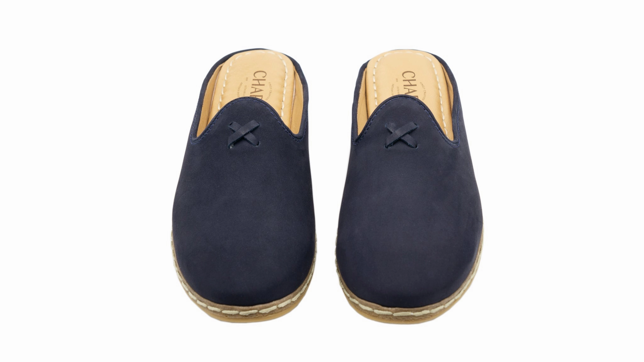 Navy Nubuck Mules for Men Best Outdoor Badminton Shoes