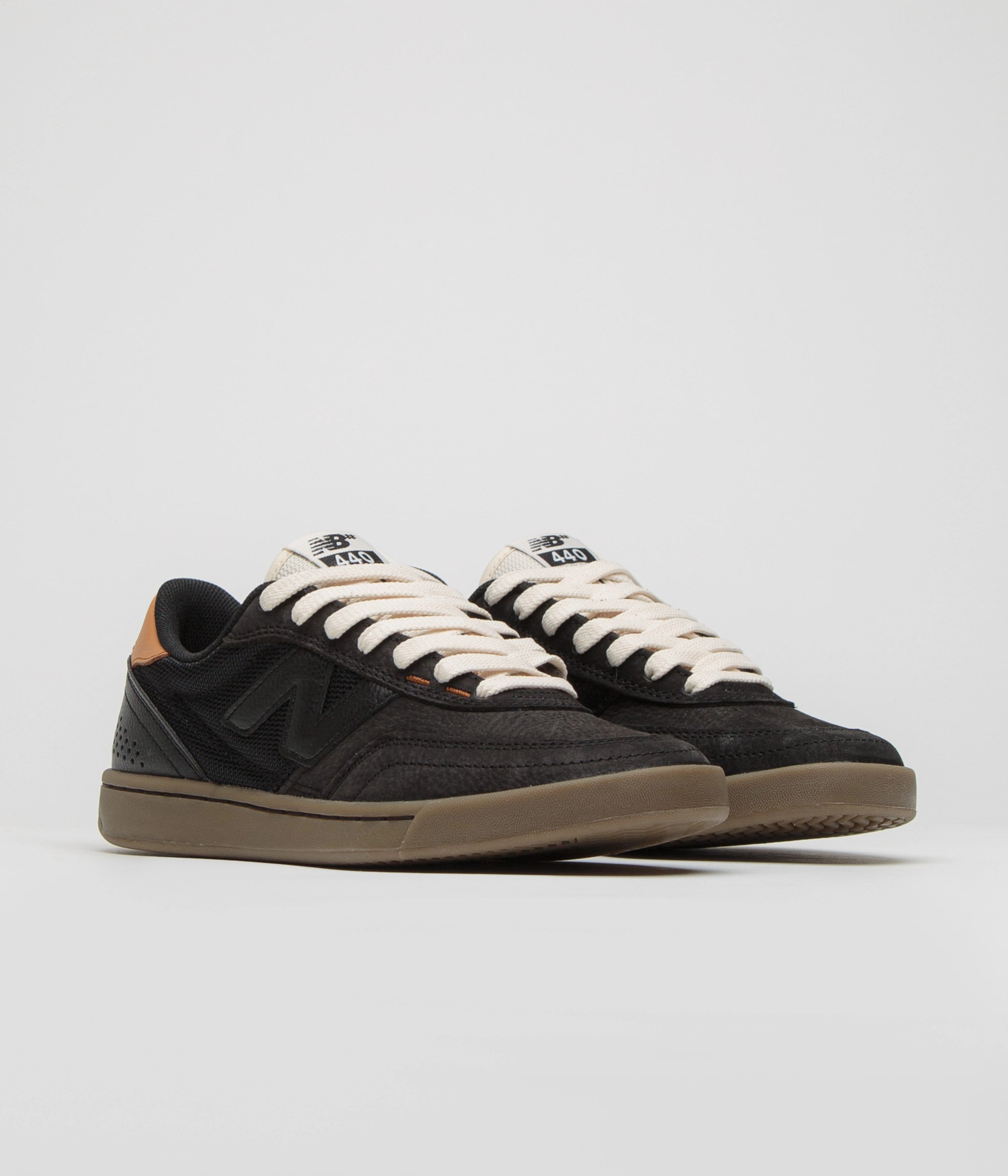 New Balance Numeric 440 Shoes - Black / Gum / Orange Almost Skate