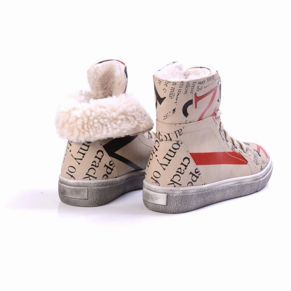 Rick Owens Kiss Boots Newspaper Short Boots JAS105