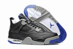 Basketball Shoes For Point Guards Nike Air Jordan 4 Retro Black White Grey Basketball Men