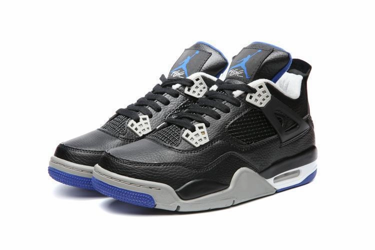 Nike Air Jordan 4 Retro Black White Grey Basketball Men Basketball Shoes Discount
