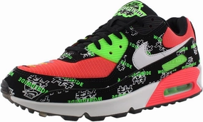 Rory Nike Golf Shoes Nike Air Max 90 Se Unisex Shoes Size 9, Color: Black/White/Green Stirke