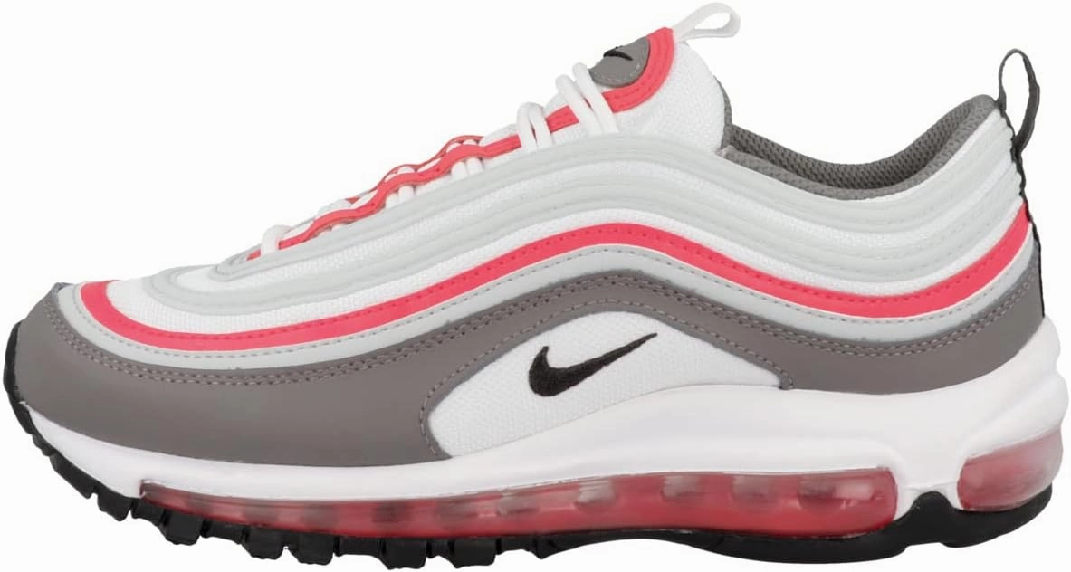 Nike Air Zoom Vapor Tennis Shoes Nike Air Max 97 Girls Shoes Size 5, Color: White/Grey/Red