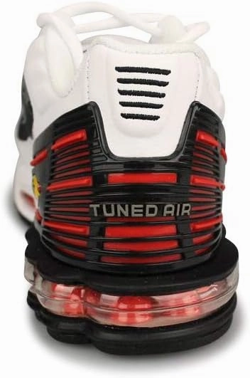 Nike Air Max Plus 3 Men's Shoes (CK6715-101, White/Black/Gunsmoke/Team Orange) Nike Female Shoes