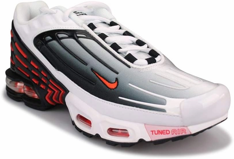 Nike Air Max Plus 3 Men's Shoes (CK6715-101, White/Black/Gunsmoke/Team Orange) Nike Air Force Golf Shoe
