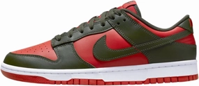 Nike Dunk Low Men Mystic Red/Cargo Khaki DV0833 600 - Size 12 Nike And The Swoosh Shoes