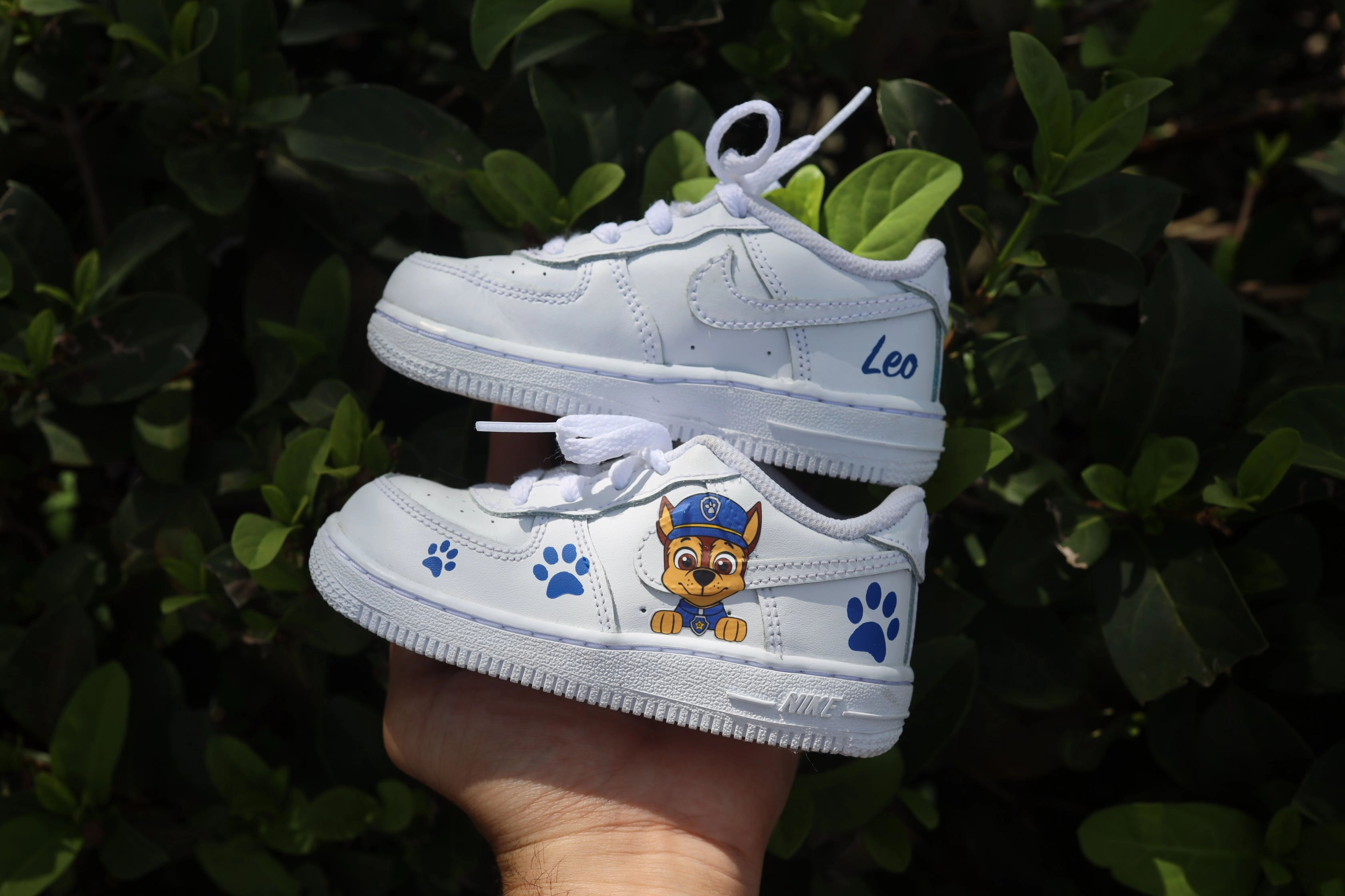 Paw Patrol Toddler Boy Air Force 1 Low Custom Kids Shoes Hand Painted AF1 Sneakers Nike Fokus Shoe