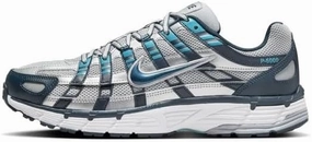 Purple Green Nike Shoes Nike P-6000 Men's Shoes (CD6404-402, Armory Navy/Flat Silver/White/Metallic Silver) Size 8