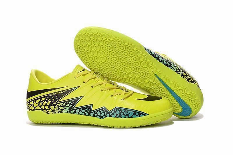 Walking Nike Shoes Nike Hypervenom Phelon II IC Soccer Shoes Volt Black Hyper Turquoise