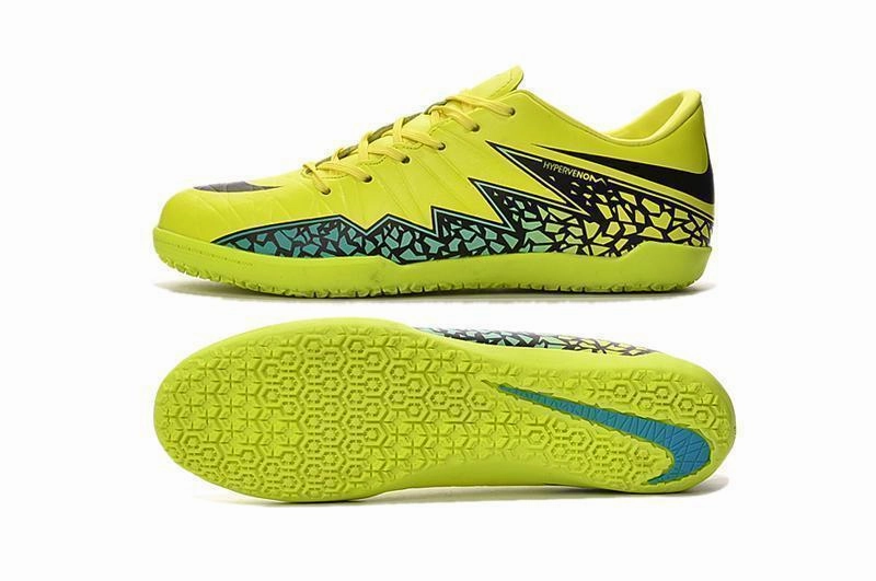 Crossfit Shoes Nike Nike Hypervenom Phelon II IC Soccer Shoes Volt Black Hyper Turquoise