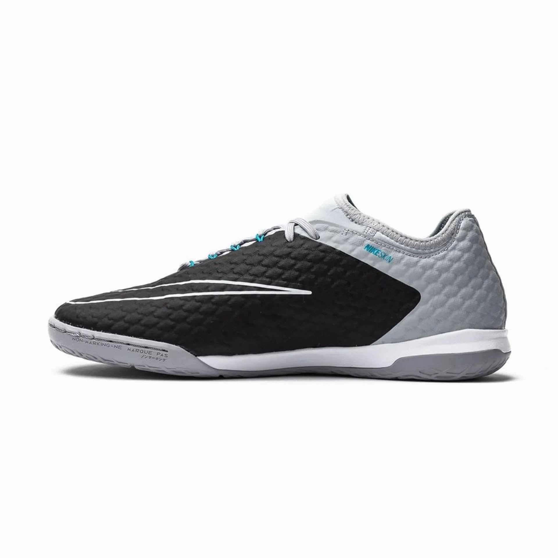 Nike Shoes Dk Nike HypervenomX Finale II IC Indoor Soccer Shoes - Wolf Grey/Black/Chlorine Blue