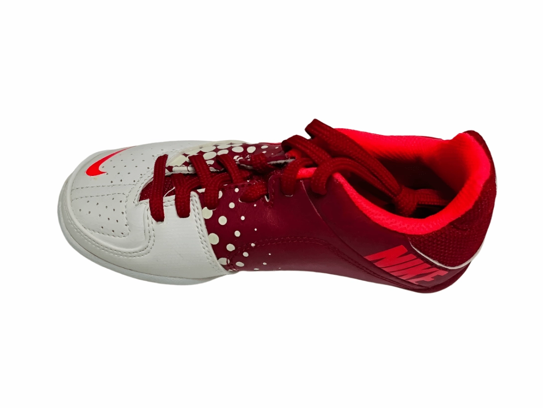 Nike JR 5 Elastico Indoor Soccer Shoes - Red/White Best Soccer Cleats For Center Midfielders
