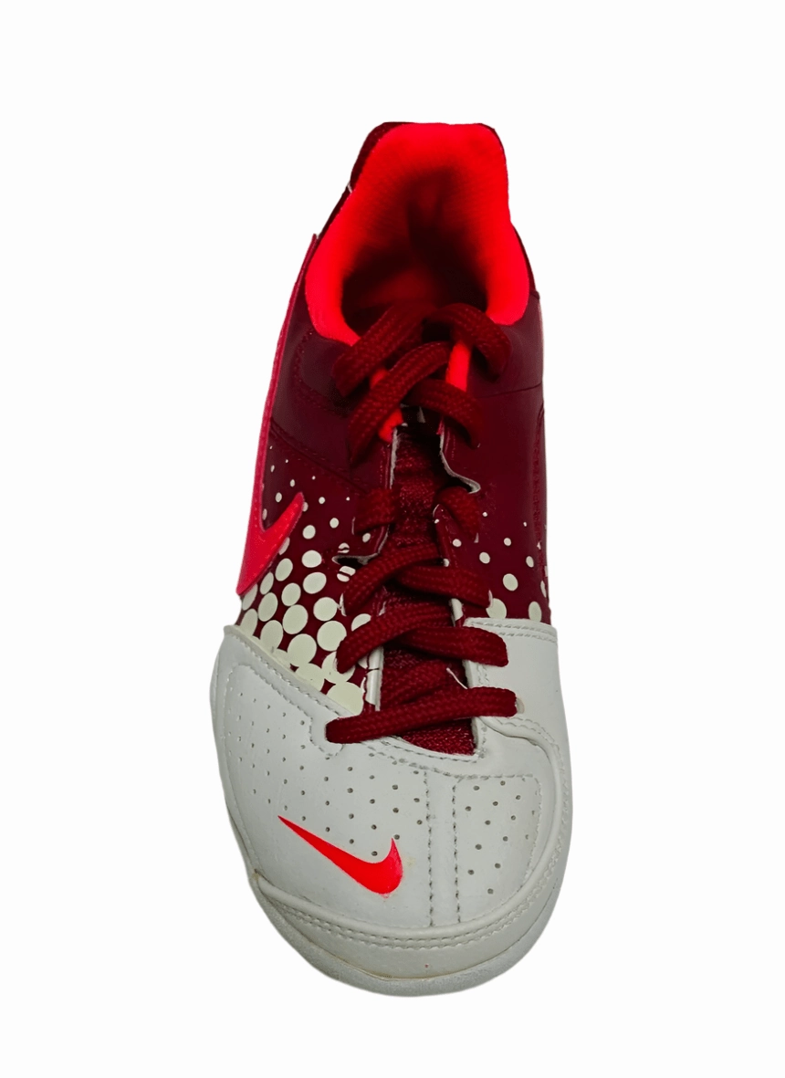 Nike JR 5 Elastico Indoor Soccer Shoes - Red/White Soccer Cleats Baseball Difference