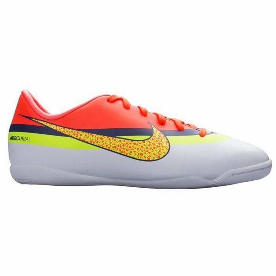 Nike Legacy Shoes Nike JR Mercurial Victory IV CR7 Youth Indoor Soccer Shoes - White/Blue/Crimson