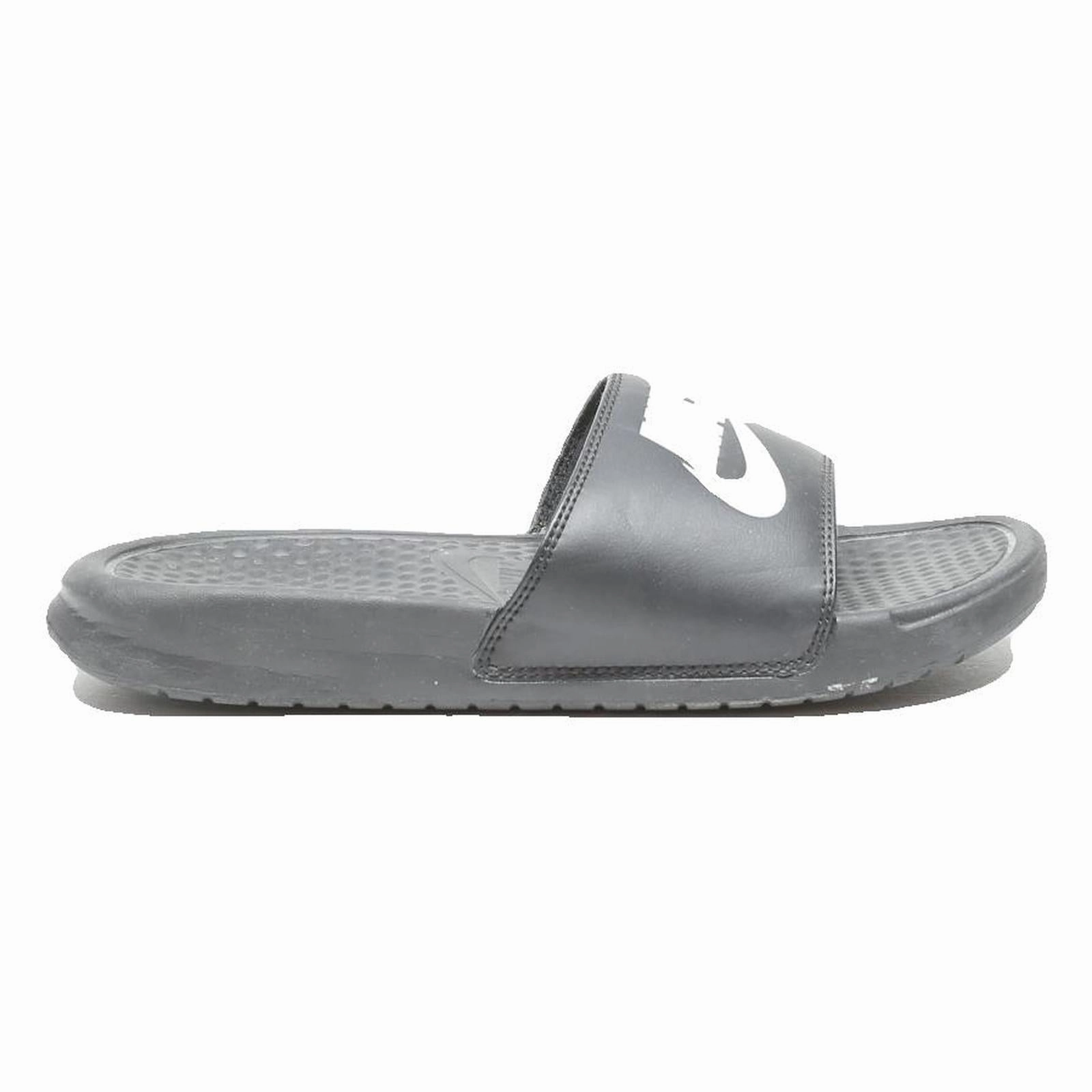 NIKE Kawa Slide Womens Slider Sandals Black & White Synthetic Microfibre UK 4.5 Nike Shoes Chicago