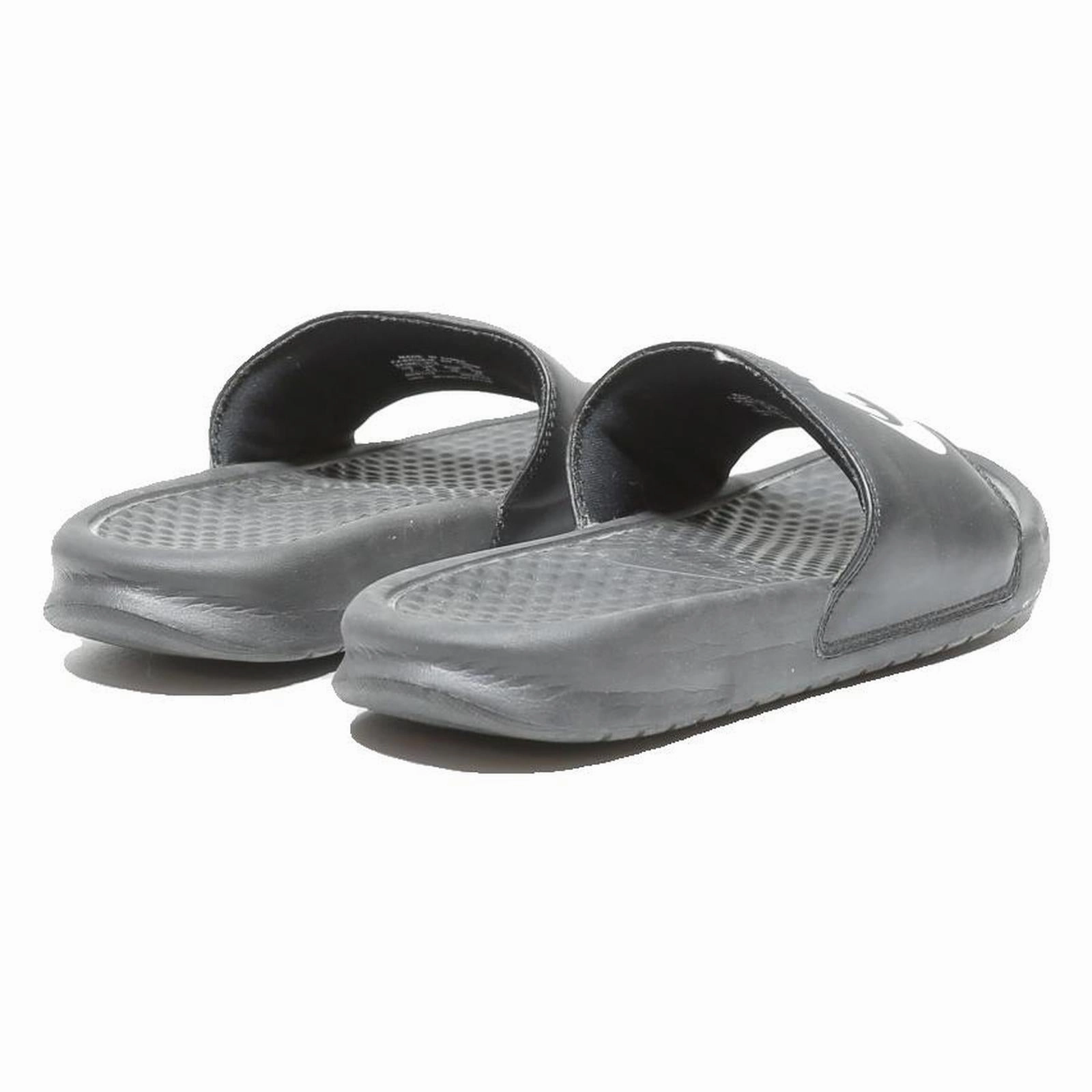 NIKE Kawa Slide Womens Slider Sandals Black & White Synthetic Microfibre UK 4.5 Cubs Shoes Nike