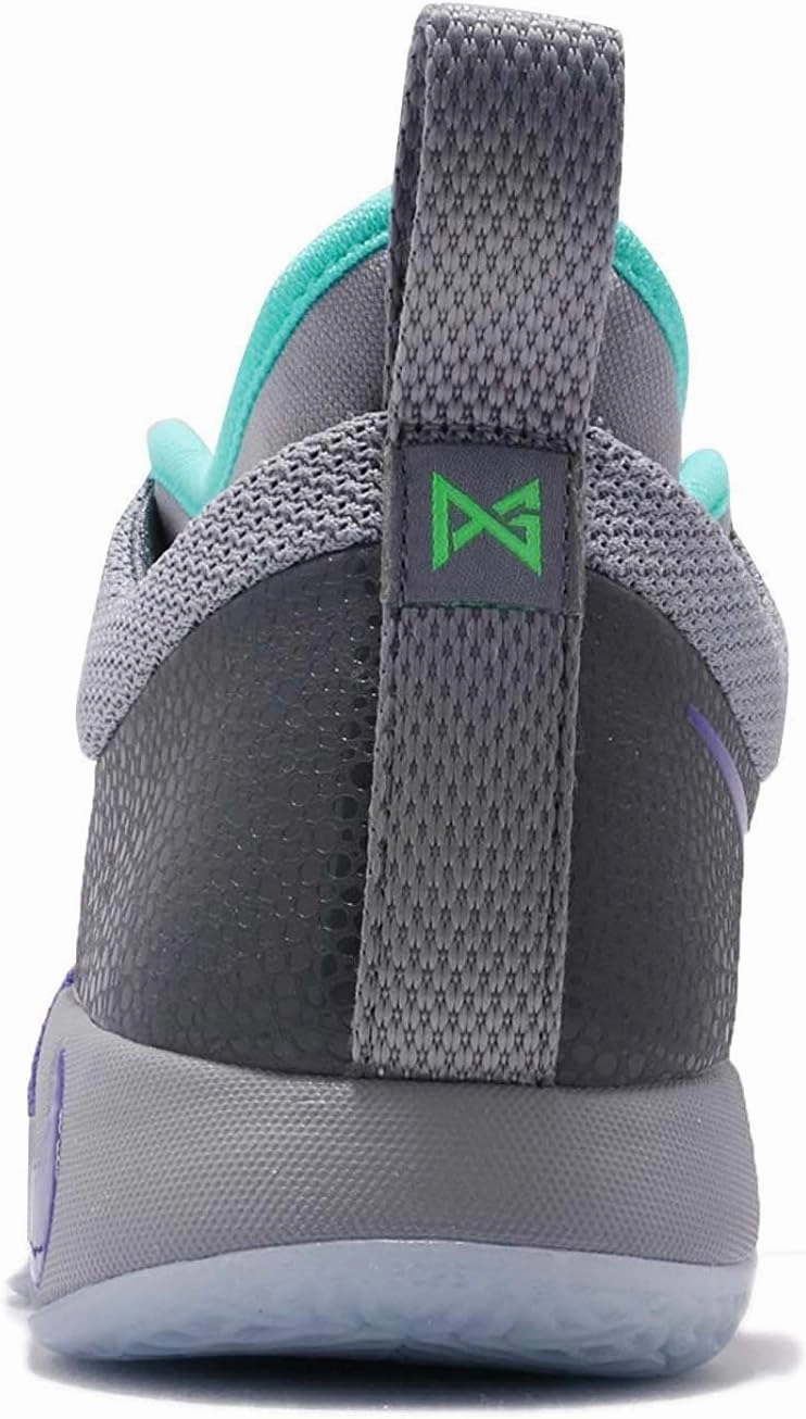 Nike Kids PG 2 (GS) Pure Platinum/Neo Turq Basketball Shoe Nike Anthony Davis Shoes