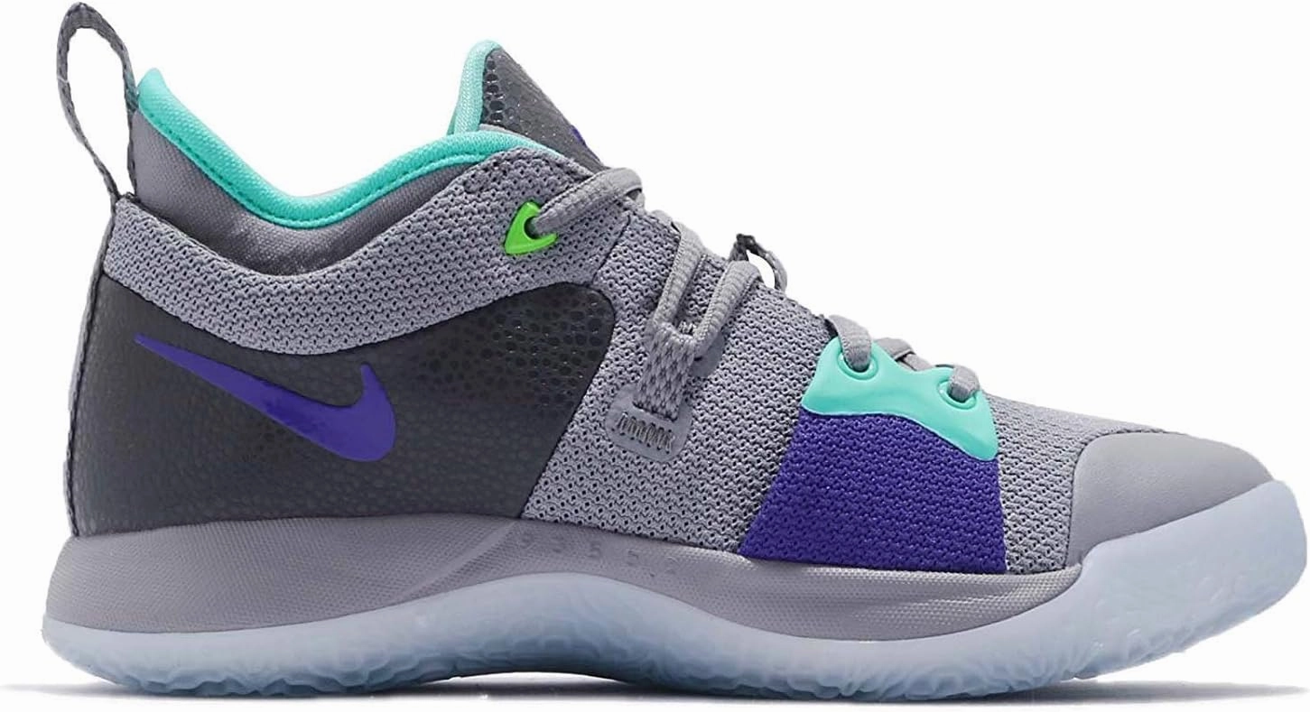 Nike Crib Shoes Nike Kids PG 2 (GS) Pure Platinum/Neo Turq Basketball Shoe