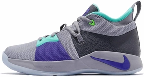 Oldest Nike Shoes Nike Kids PG 2 (GS) Pure Platinum/Neo Turq Basketball Shoe