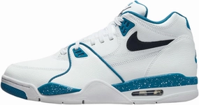 Nike Interact Run Shoes Nike Men's Air Flight 89, WHITE/DARK OBSIDIAN-BRIGADE BLUE, 8 M US