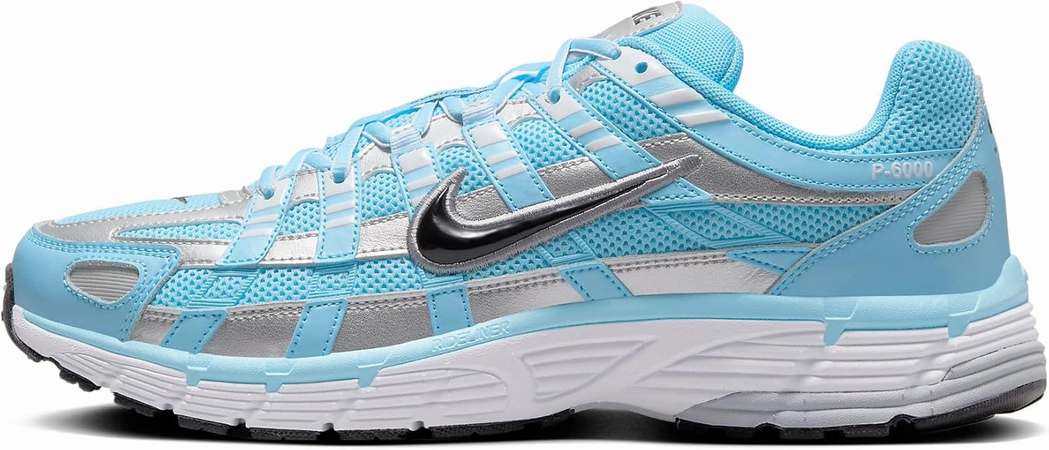 Nike P-6000 Men's Shoes (CD6404-401, Aquarius Blue/Metallic Silver) Size 8.5 Nike Hypervenom Indoor Soccer Shoes