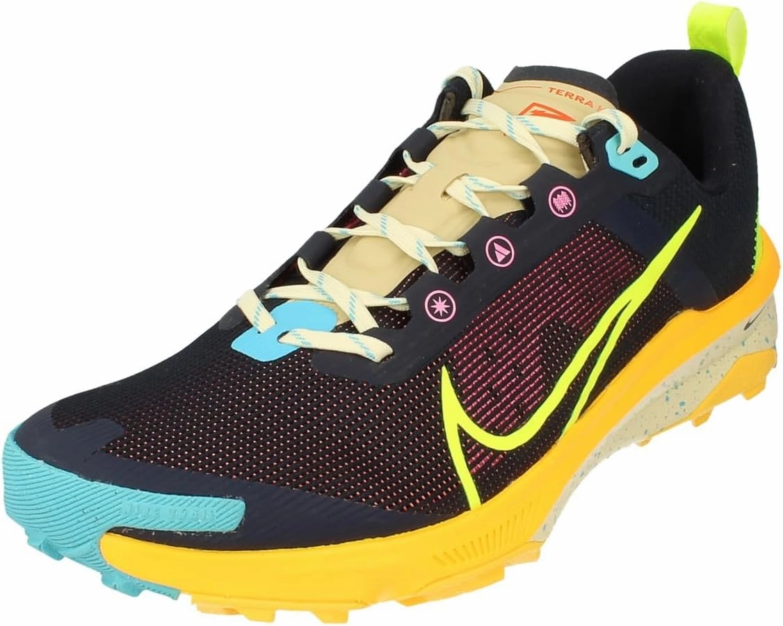Shoes Nike Back To The Future Nike React Terra Kiger 9 Mens Running Trainers DR2693 Sneakers Shoes (UK 7 US 8 EU 41, Obsidian Volt Citron Pulse 400)