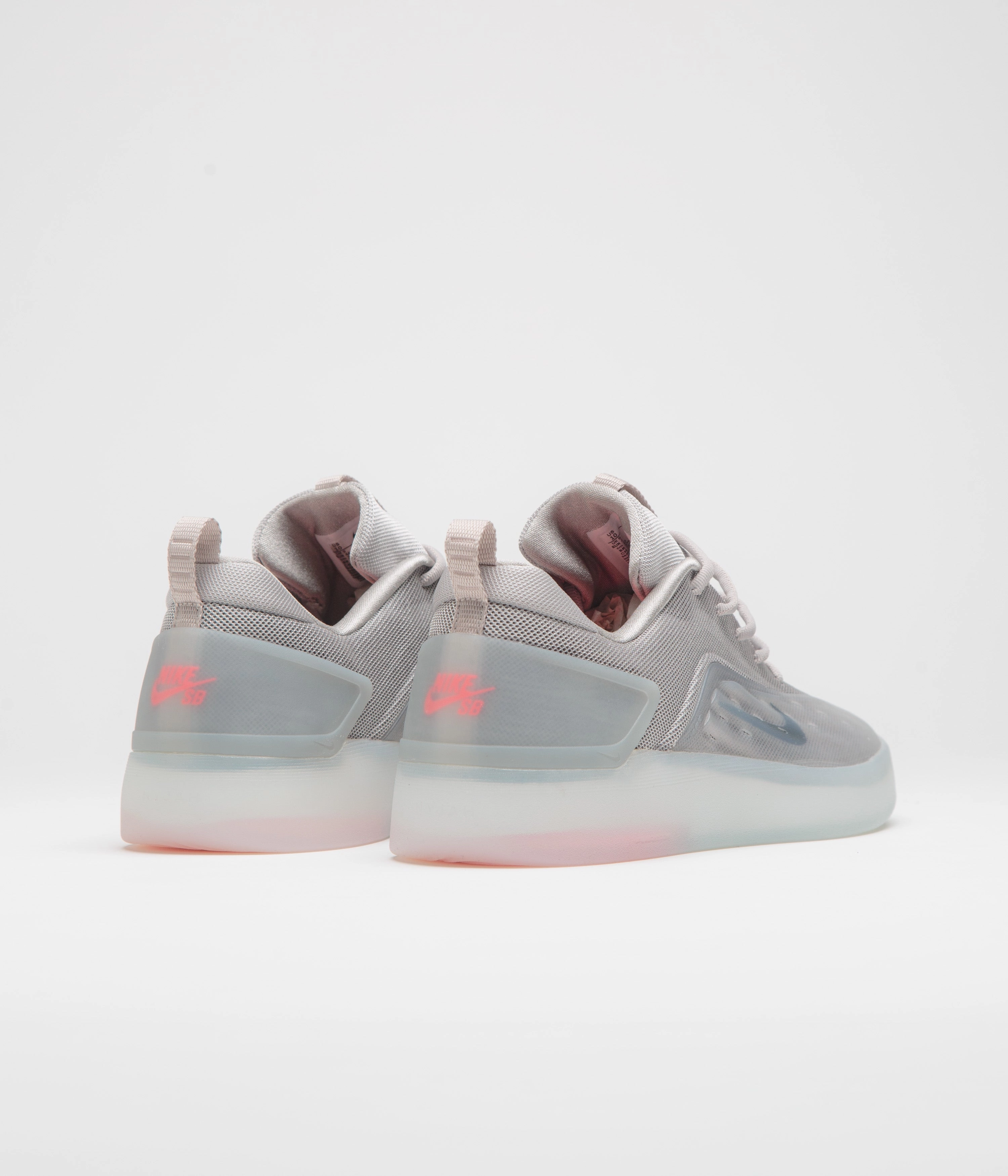 Nike SB Nyjah 4 Shoes - College Grey / Mink Brown - Light Silver Suede Nike Shoes